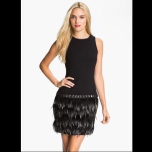 Michael By Michael Kors feather & stud dress